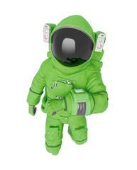 Wall Mural - astronaut is checking up the air and time