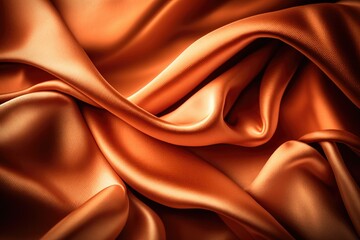 orange silk silky satin fabric elegant extravagant luxury wavy shiny luxurious shine drapery backgro