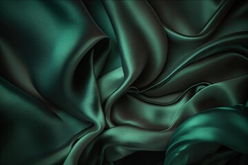 green silk silky satin fabric elegant extravagant luxury wavy shiny luxurious shine drapery backgrou