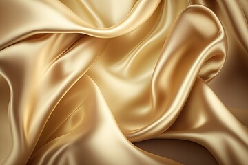gold silk silky satin fabric elegant extravagant luxury wavy shiny luxurious shine drapery background wallpaper seamless abstract showcase backdrop artistic design presentation material texture