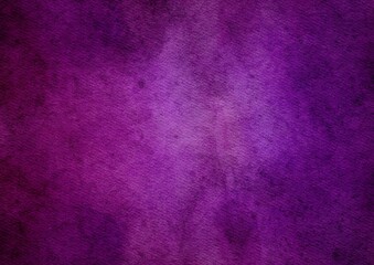 Wall Mural - Dark violet abstract background with paper watercolor texture