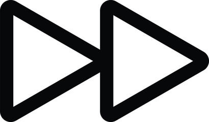 Poster - Fast Forward Button icon vector icon for web and mobile. next play button icon