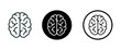 © Kobby - Human brain vector icons set