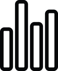 Poster - growth rank statics icon . analytics icon design template vector isolated