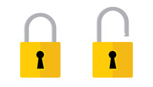  Lock Open And Lock Closed Vector Icon