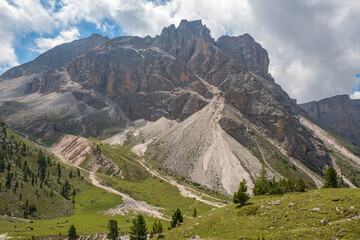 Sticker - Scenic Mountains in Puez-odle nature park in the dolomites, Italy