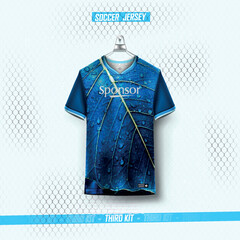 Soccer jersey design for sublimation.abstract mordern sports jersey design template 