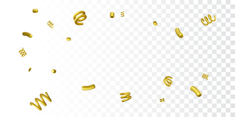Wall Mural - carnival and birthday party background. serpentine and 3d spirals with flying colorful confetti