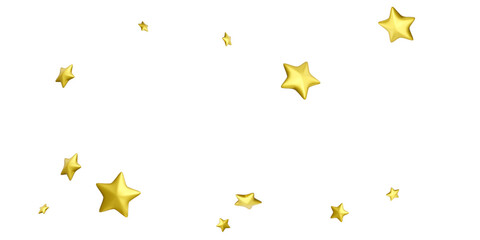 Wall Mural - flying golden stars. 3d gold stars. party background falling confetti
