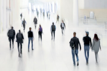 Wall Mural - group of people in the lobby business center