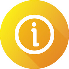 Poster - Info icon in flat design style. Information sign illustration.