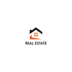Poster - real estate house logo design vector icon