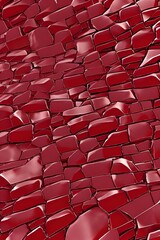Poster - Vertical red background or screensaver. AI simulation.