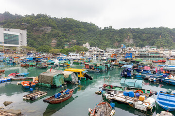 Canvas Print - Typhoon Shelter in Lei yue Mun