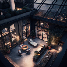 Luxury Apartment Rooftop Concept Rendering