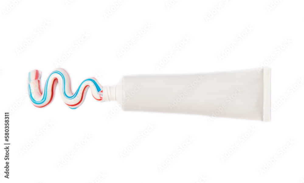 Toothpaste isolated on white background. dental care. Fresh breath and ...