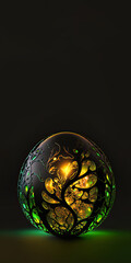 Canvas Print - Easter Concept with Designer Egg.