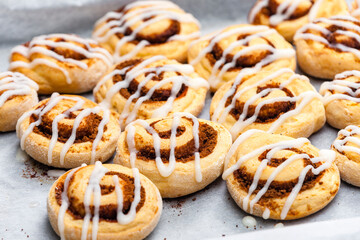 Wall Mural - still life of cinnamon rolls