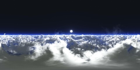 Wall Mural - panorama of clouds, hdri, environment map , round panorama, spherical panorama, equidistant projecti