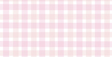 Pink Plaid Light Background Vector Illustration.