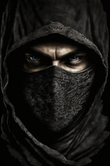 ninja fighter portrait