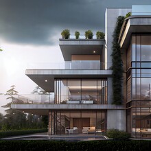 Captivating Luxury Apartment Complex With Realistic Exterior Design