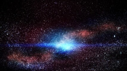 Poster - The glow of the star trek. A beautiful cosmic backdrop.