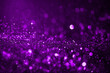 defocused glitter purple bokeh abstract background with bokeh lights vintage lights background.for celebration background