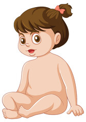 Poster - Female toddler cartoon character