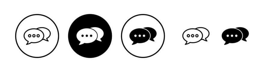 Fototapete - Chat icon vector illustration. speech bubble sign and symbol. comment icon. message