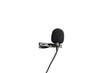 Lavalier or lapel microphone close-up view