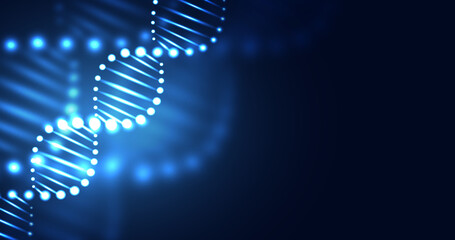 Healthcare and medical science technology with wireframe DNA. analysis of chromosomal DNA genetic. concepts and ideas for healthcare technology, innovation medicine, health, science and research.