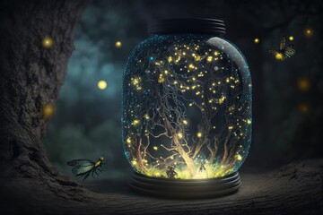 Unleashing the Firefly Magic: A Mind-Blowing Show of Tricks and Illusions in Unreal Engine 5 with Beautifully Color-coded Details and Ultra-Wide Angles , Generative ai