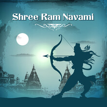 Illustration Of Shree Ram Navami