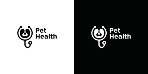 Wall Mural - Vector logo template Pet care, veterinarian
pet