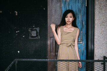 Wall Mural - portrait of an asian young woman