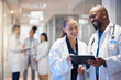 © Rethea B/peopleimages.com - Doctors teamwork on tablet for hospital research management, employees workflow or software clinic solution. Healthcare people on digital tech for medical team analysis, results or problem solving