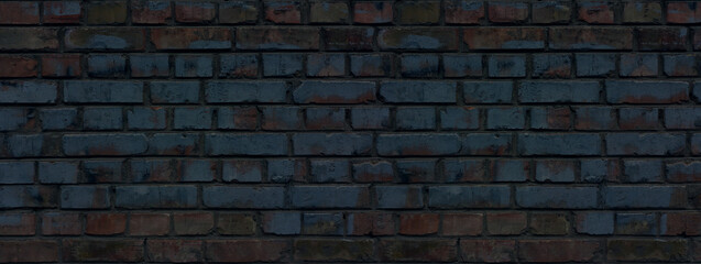 Wall Mural - dark old brick wall pattern pattern
