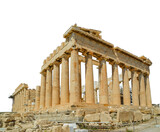 parthenon athens greece isolated for background