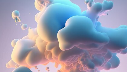 Cloud Creative Background. Using your IU UX Design.