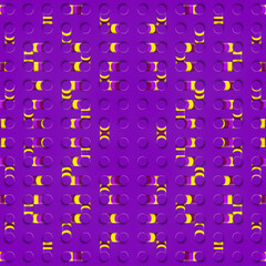 Aufkleber - Symmetrical geometric pattern with trendy multicolor gradient. Abstract background. 3d rendering digital illustration