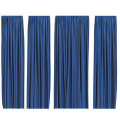 curtain isolated on a transparent background, 3D illustration, cg render