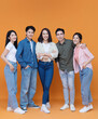 © Timeimage - Group people, friends on background