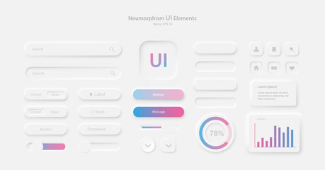 a set of user interface elements for a mobile application. a collection of icons for user interface 