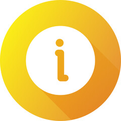 Poster - Info icon in flat design style. Information sign illustration.