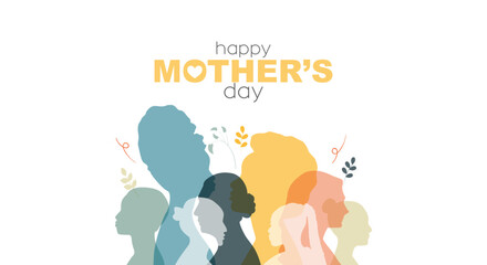 Wall Mural - Happy Mother's Day card.