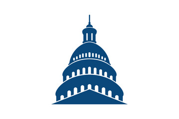 United States Capitol building design icon vector illustration