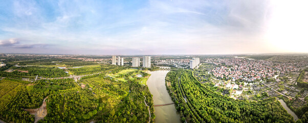 Ecopark Urban Area, Hung Yen, Vietnam - Ecopark urban area plan an open space designed to emphasize the relationship between people and two basic elements of nature: trees - water