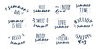 © top dog - Set of decoration text for summer. Enjoy summer vintage calligraphy