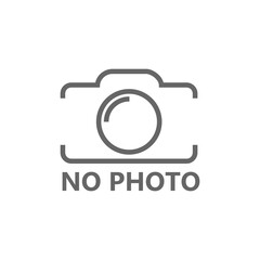 Sticker - No photo available icon isolated on transparent background